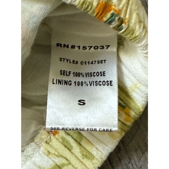 12th Tribe Floral Feminine Elastic Crop Top Small Festival Edgy - Picture 9 of 12